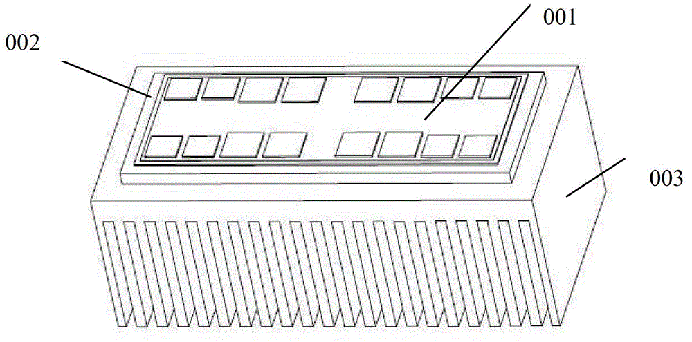 IGBT (Insulated Gate Bipolar Translator) module radiating structure