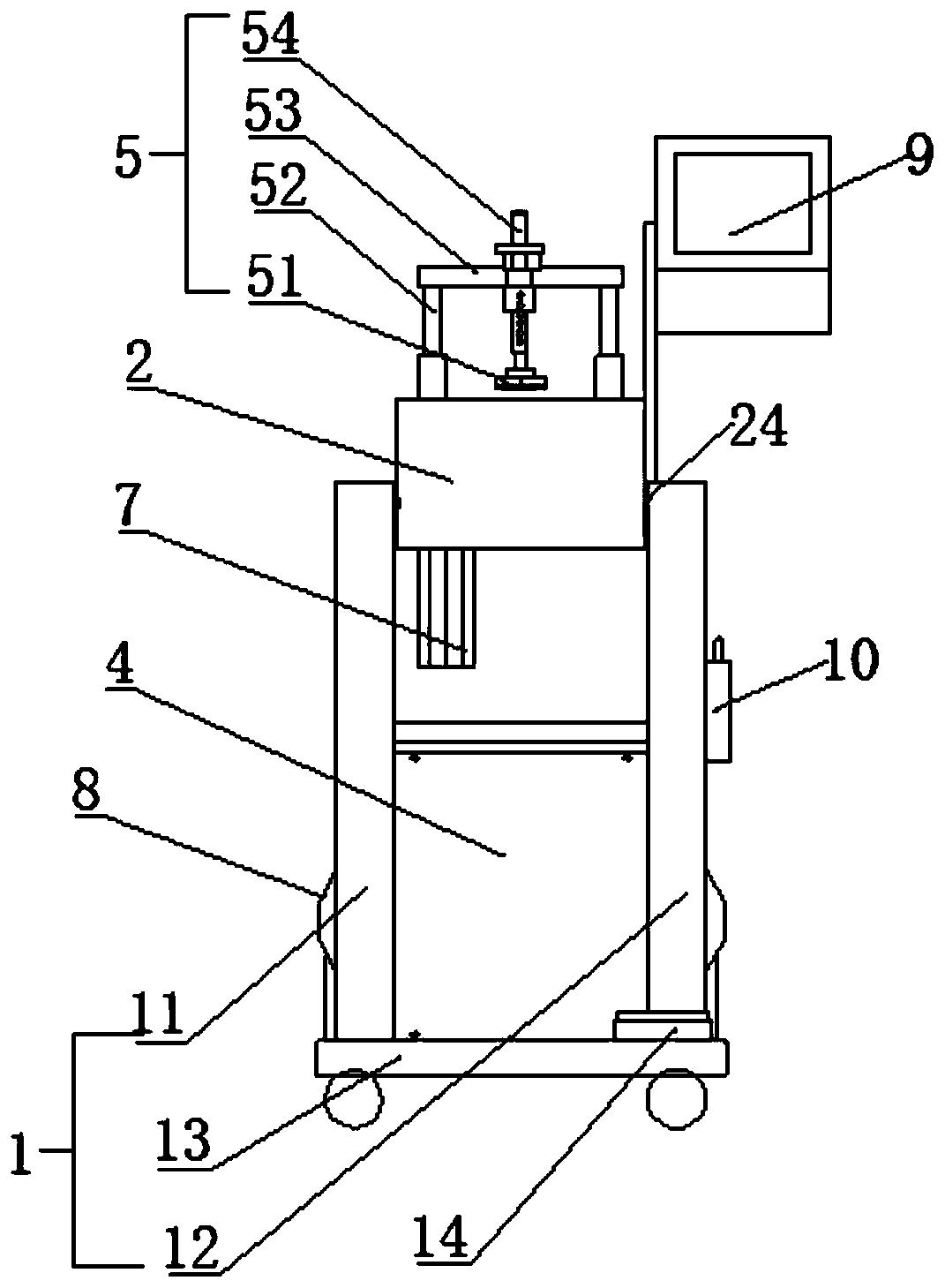 Frame strip nailing machine and nailing method