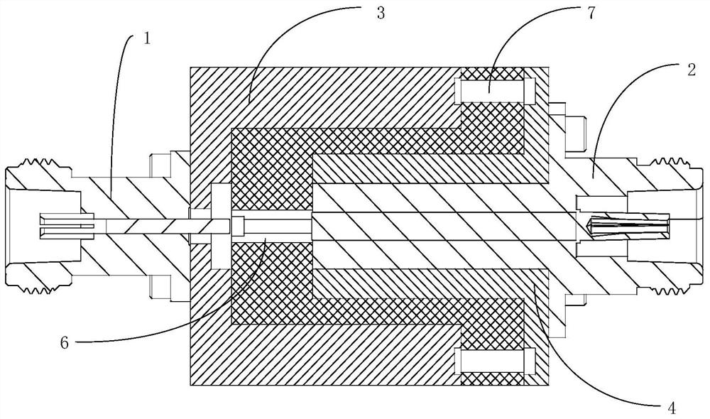 A direct-current and alternating-current breaker and microwave active circuit