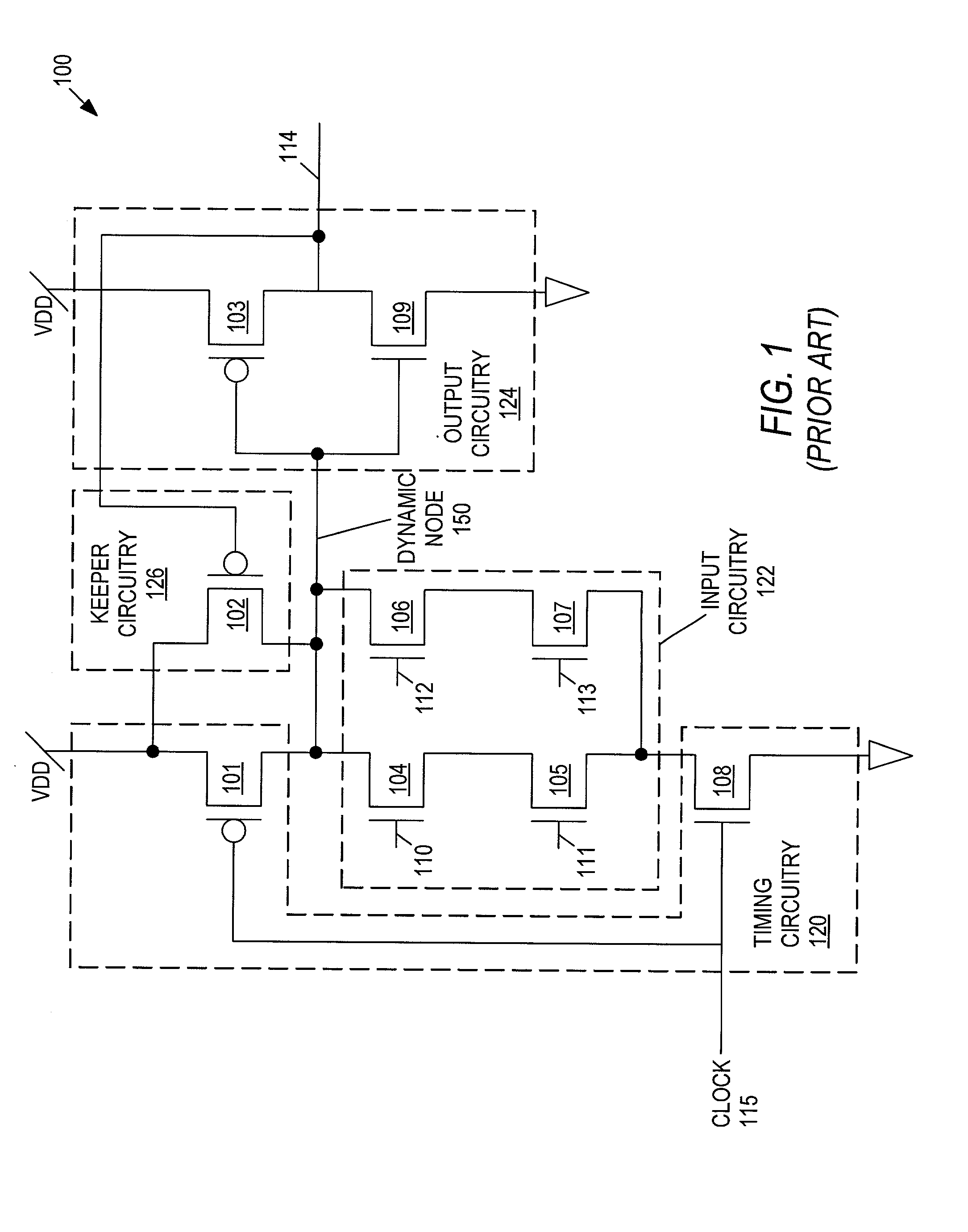 Charge recovery for dynamic circuits