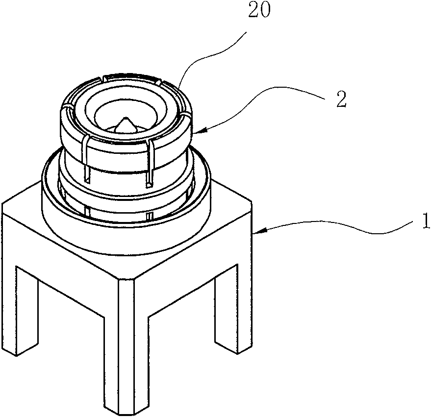 Plate-to-plate concentration mounting type RF coaxial connector