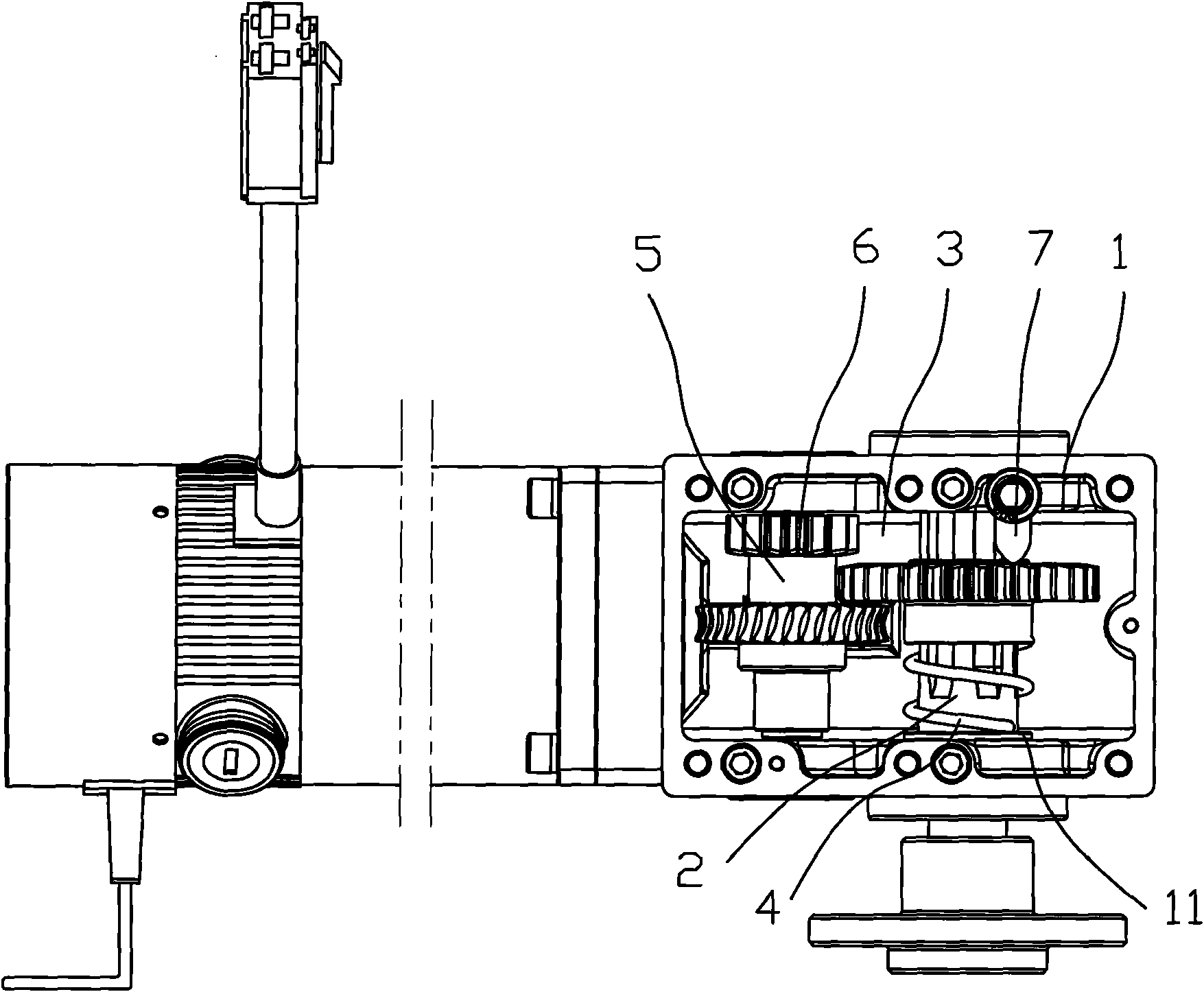 Gearbox improvement structure for electric vehicle