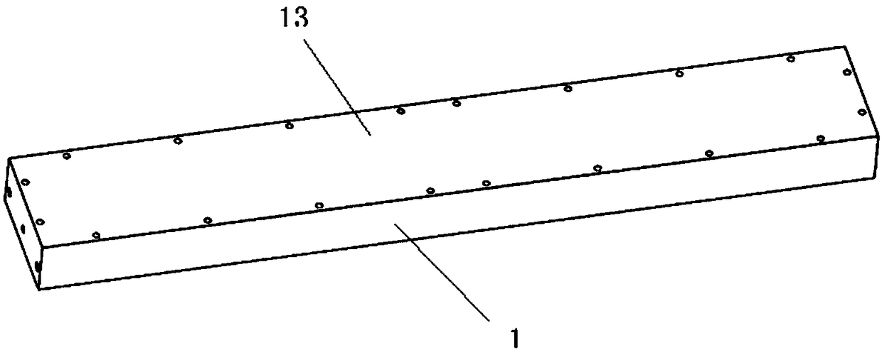 Sputtering target cooling device based on IBAD nano-coating equipment