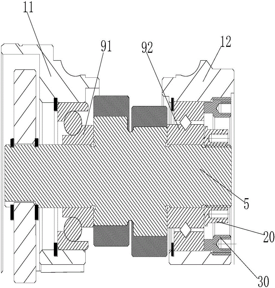 RV speed reducer with crossed roller bearings