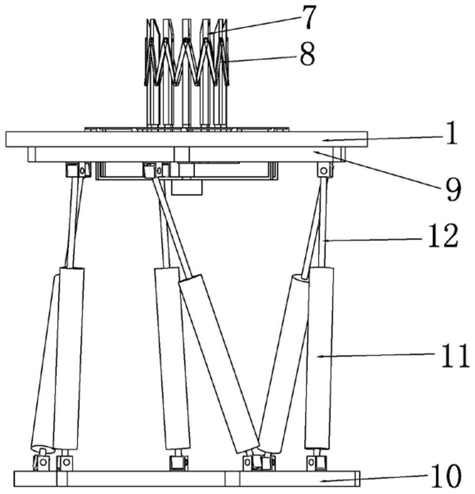 Banana combing platform based on rigid-flexible coupling parallel mechanism