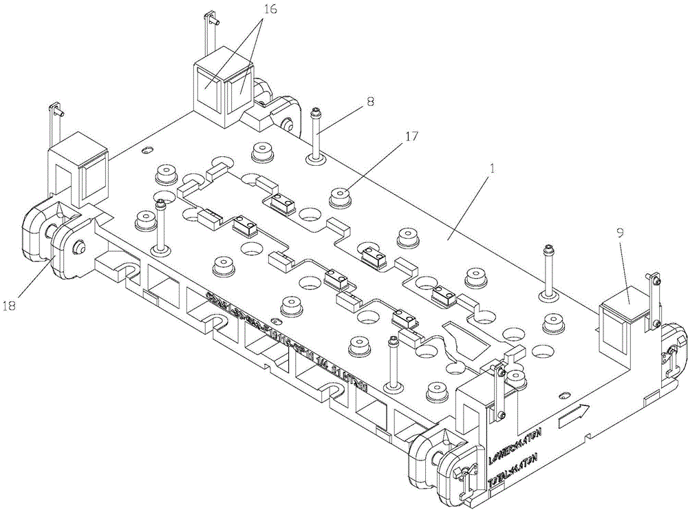 Sill plate inner plate drawing die