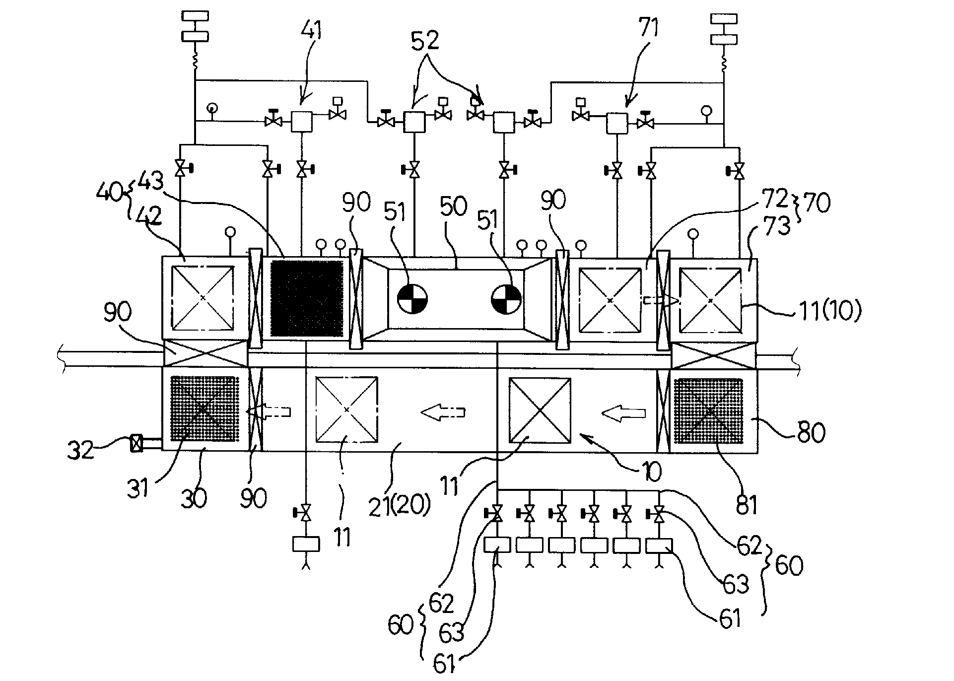 Device for treating surface of a polymolecular formed product