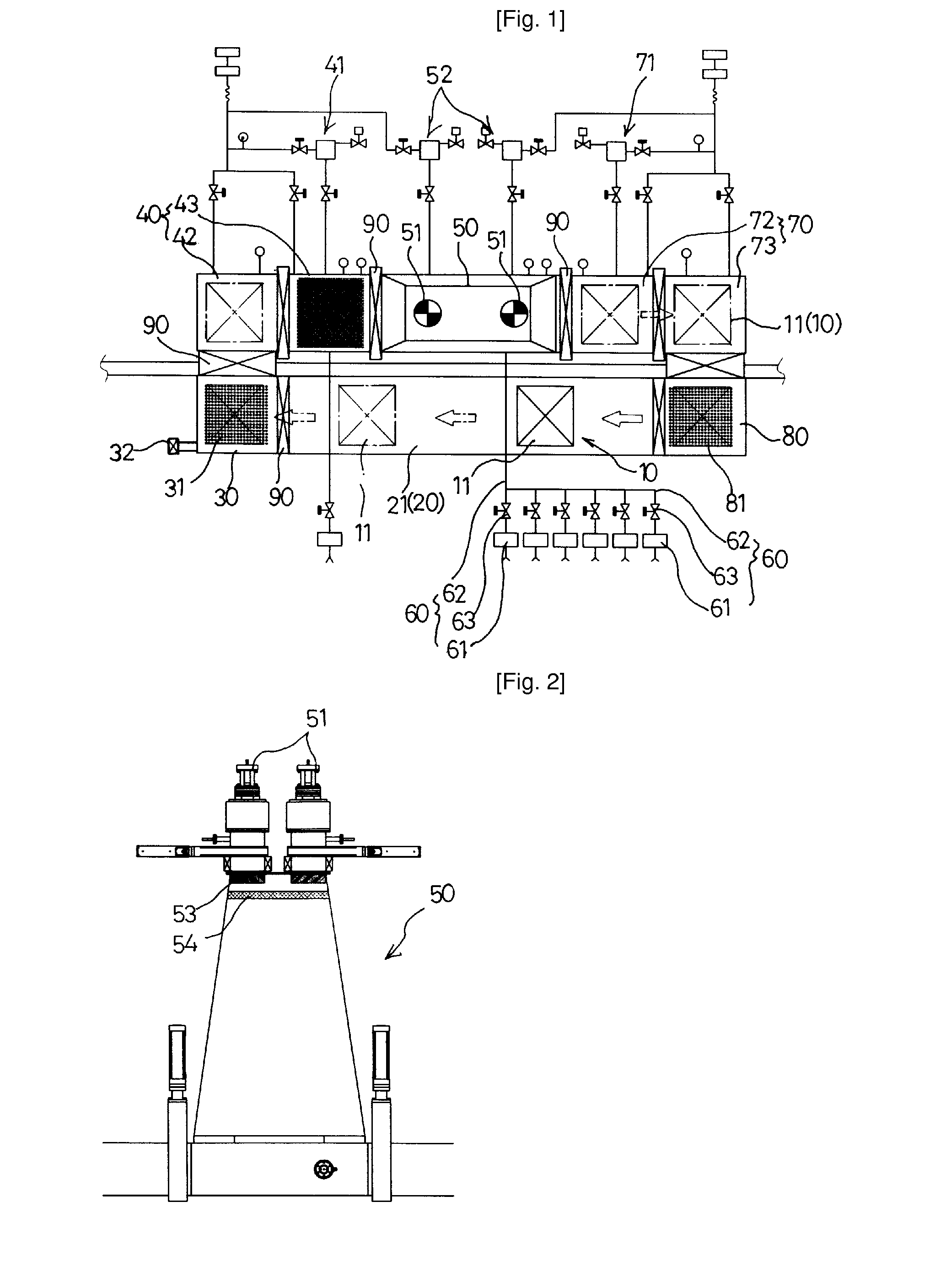 Device for treating surface of a polymolecular formed product