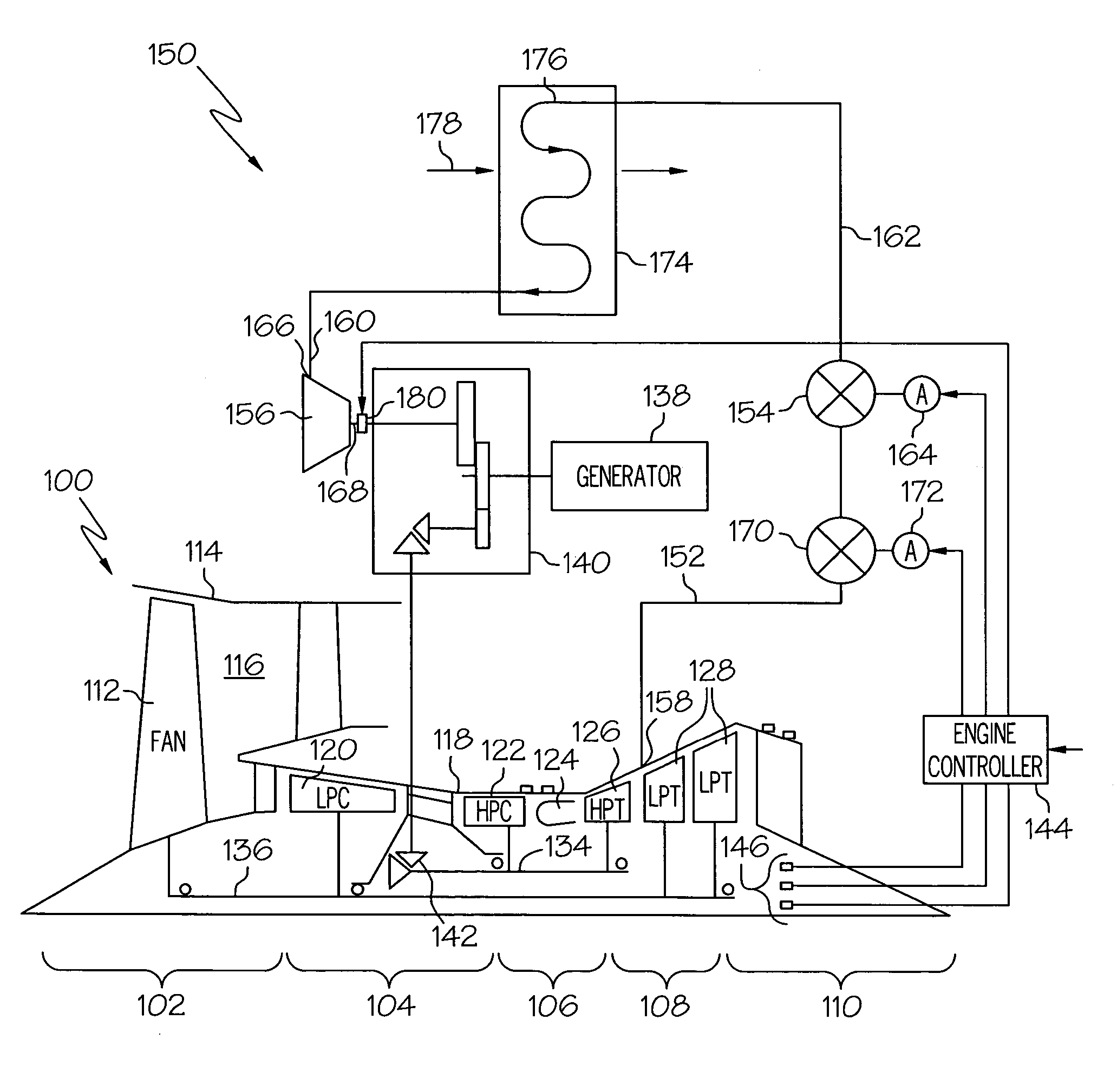 Gas turbine engine bleed air power assist system and method