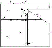 Integral abutment bridge structure based on composite flexible piles and construction method thereof