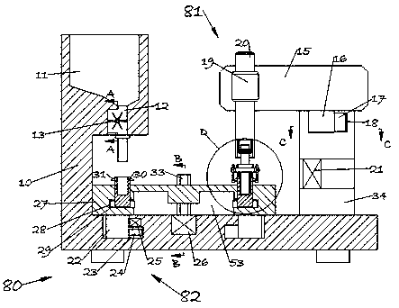 Forming manufacture device of glass water cup