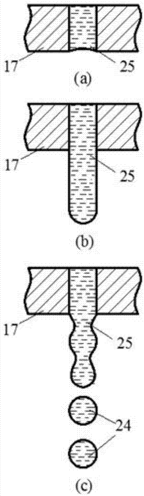 Jetting device and method for micro molten metal drops