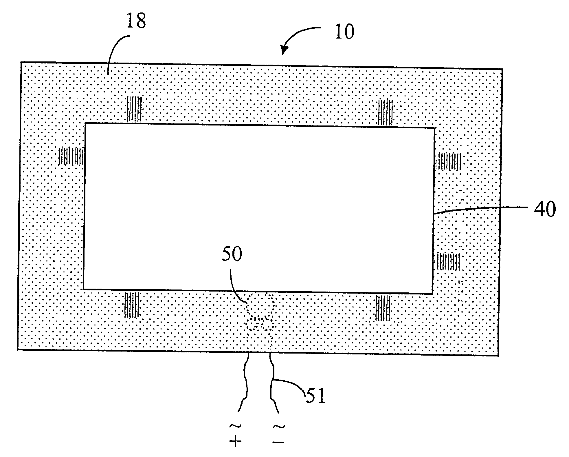 Transparent panel-form loudspeaker