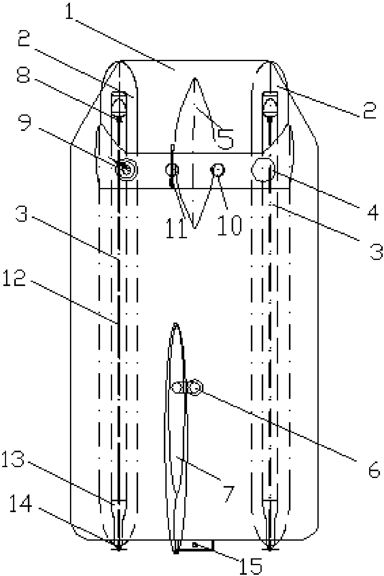 Green energy small waterplane catamaran unmanned boat for marine environmental monitoring