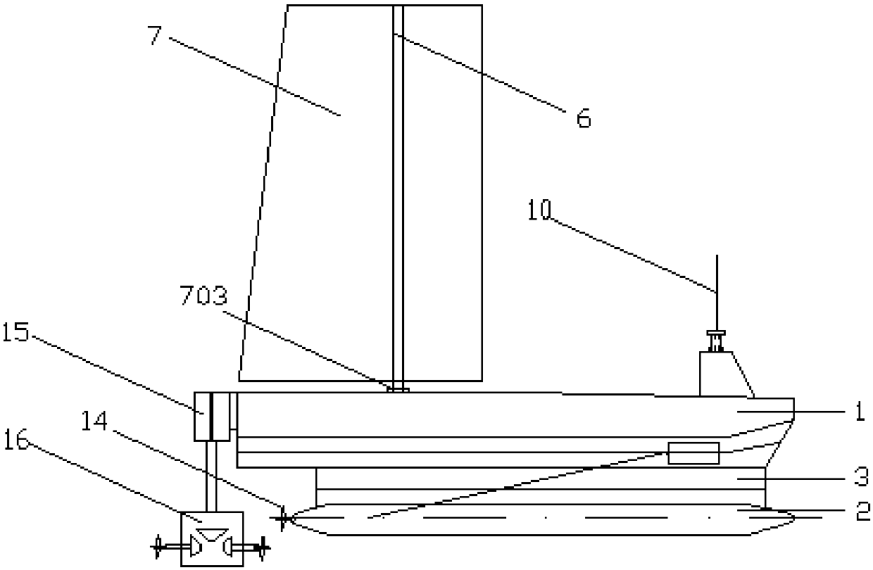 Green energy small waterplane catamaran unmanned boat for marine environmental monitoring