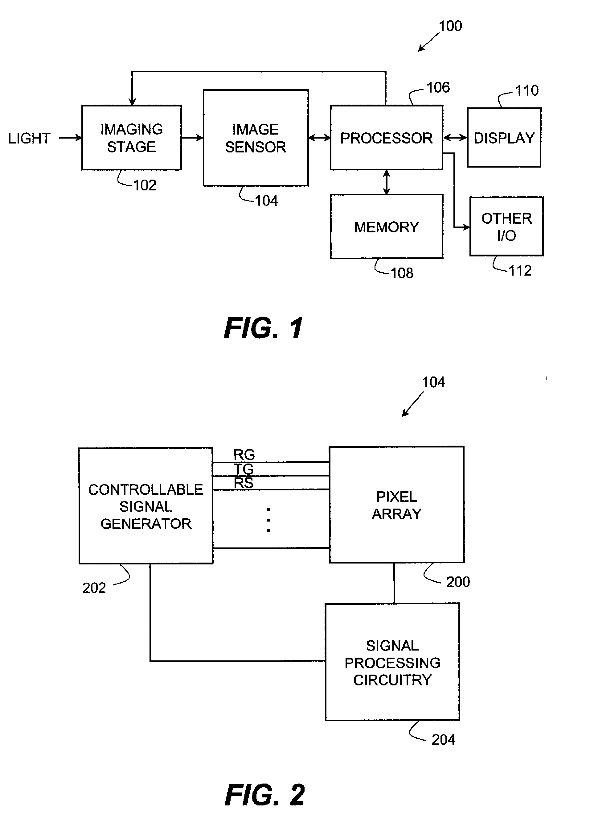 Image sensor having global and rolling shutter processes for respective sets of pixels of a pixel array