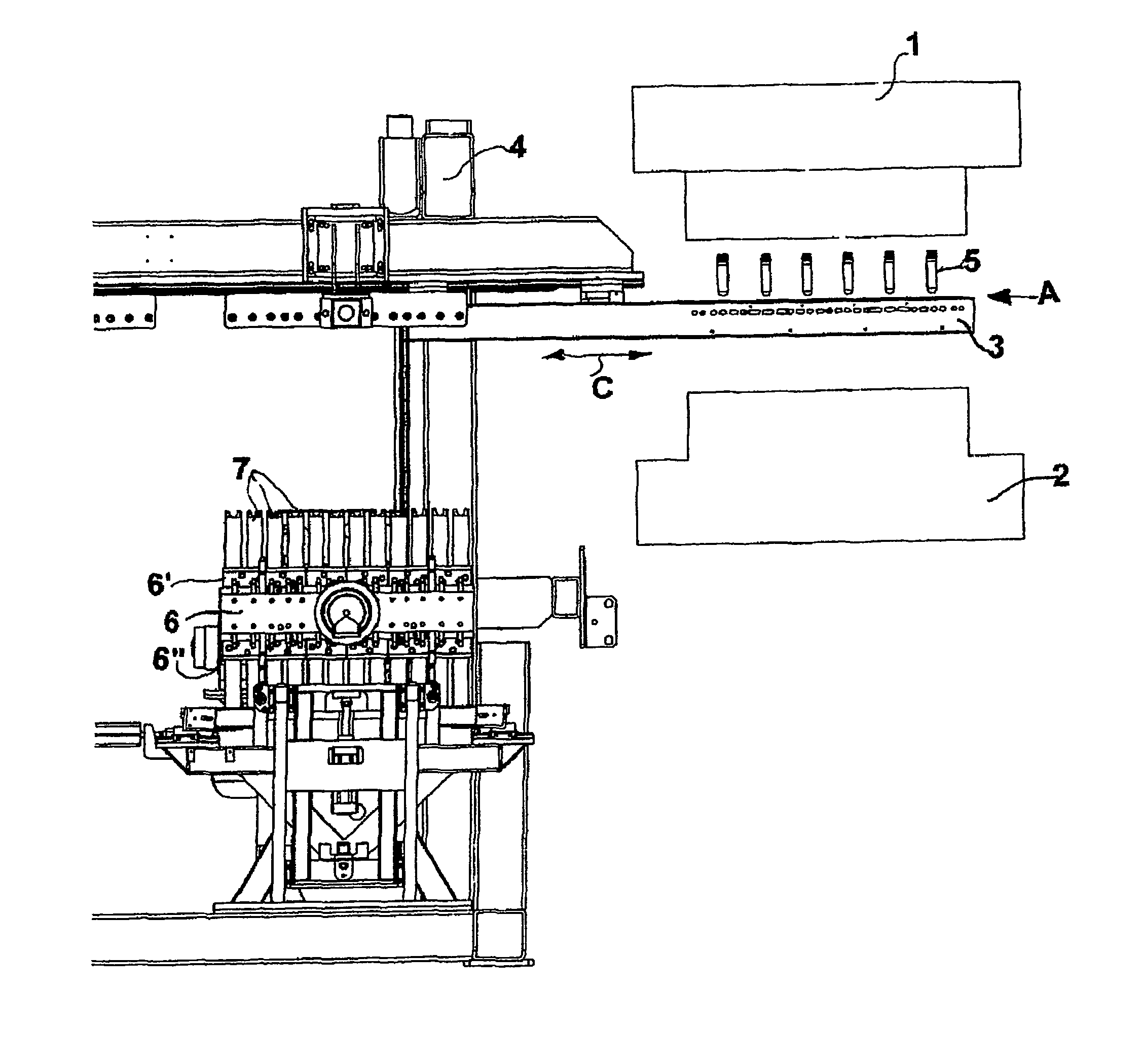 Device and process for extracting plastic items