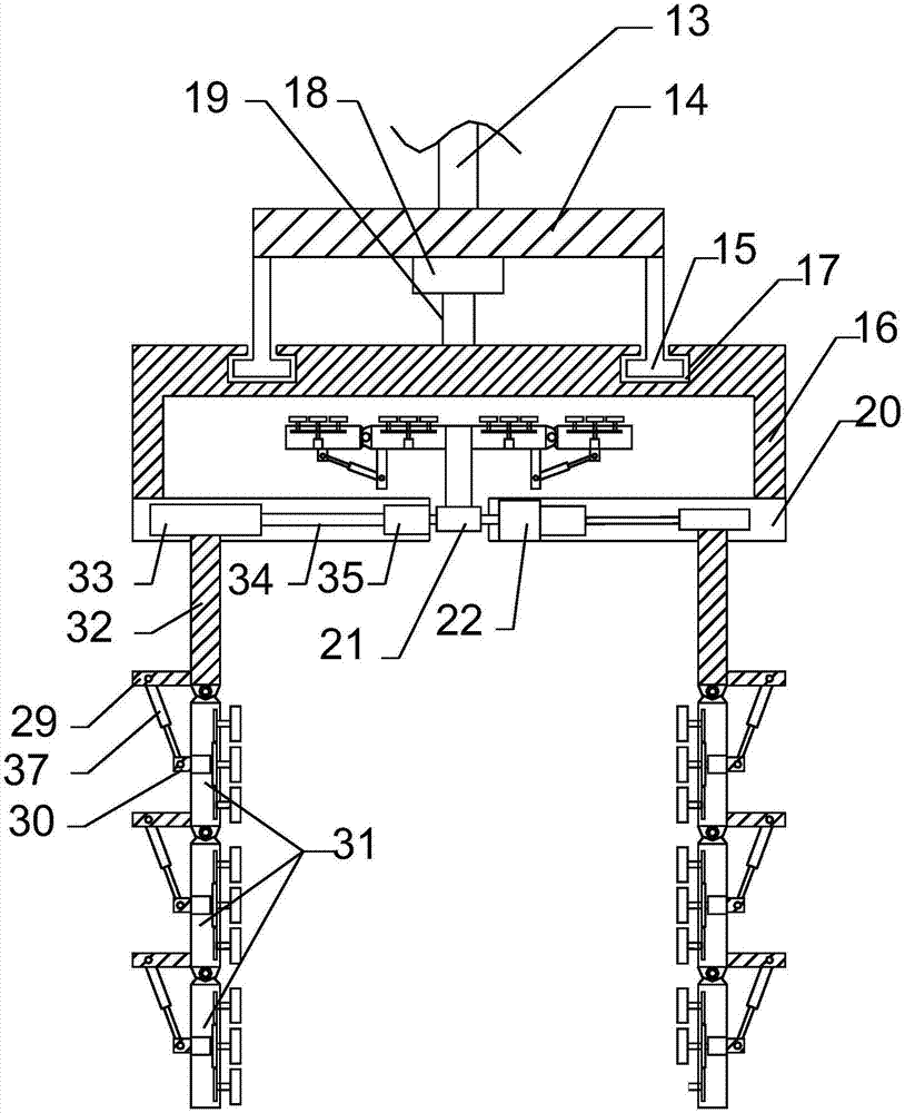 Municipal greening belt pruning equipment