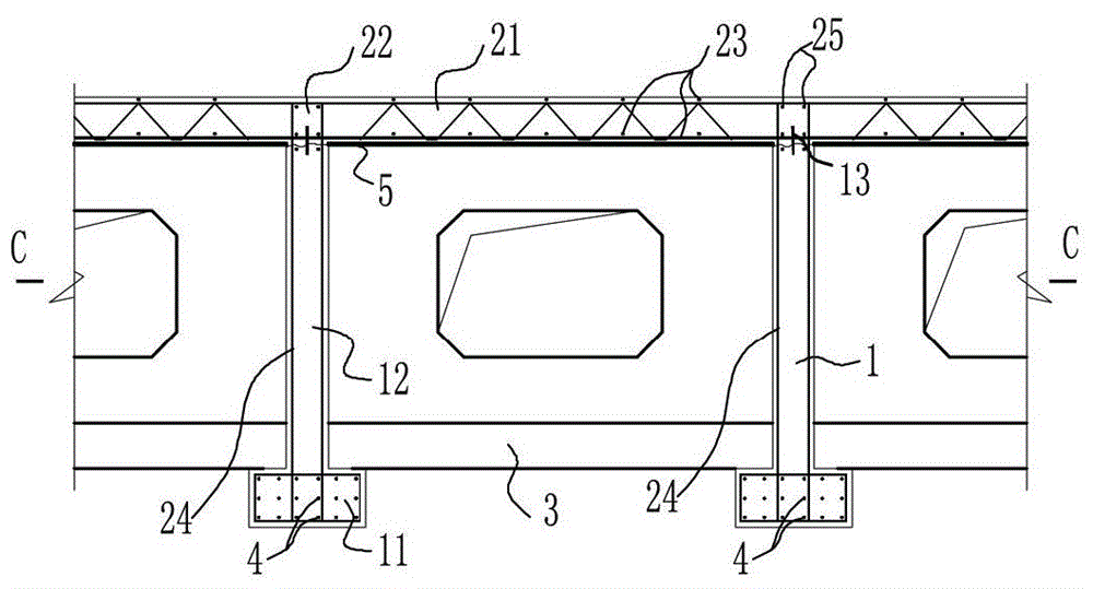 A simple-supported and then continuous prefabricated monolithic composite continuous bridge and its construction method