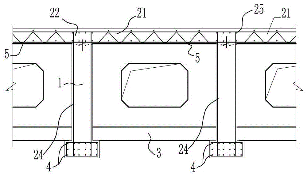 A simple-supported and then continuous prefabricated monolithic composite continuous bridge and its construction method