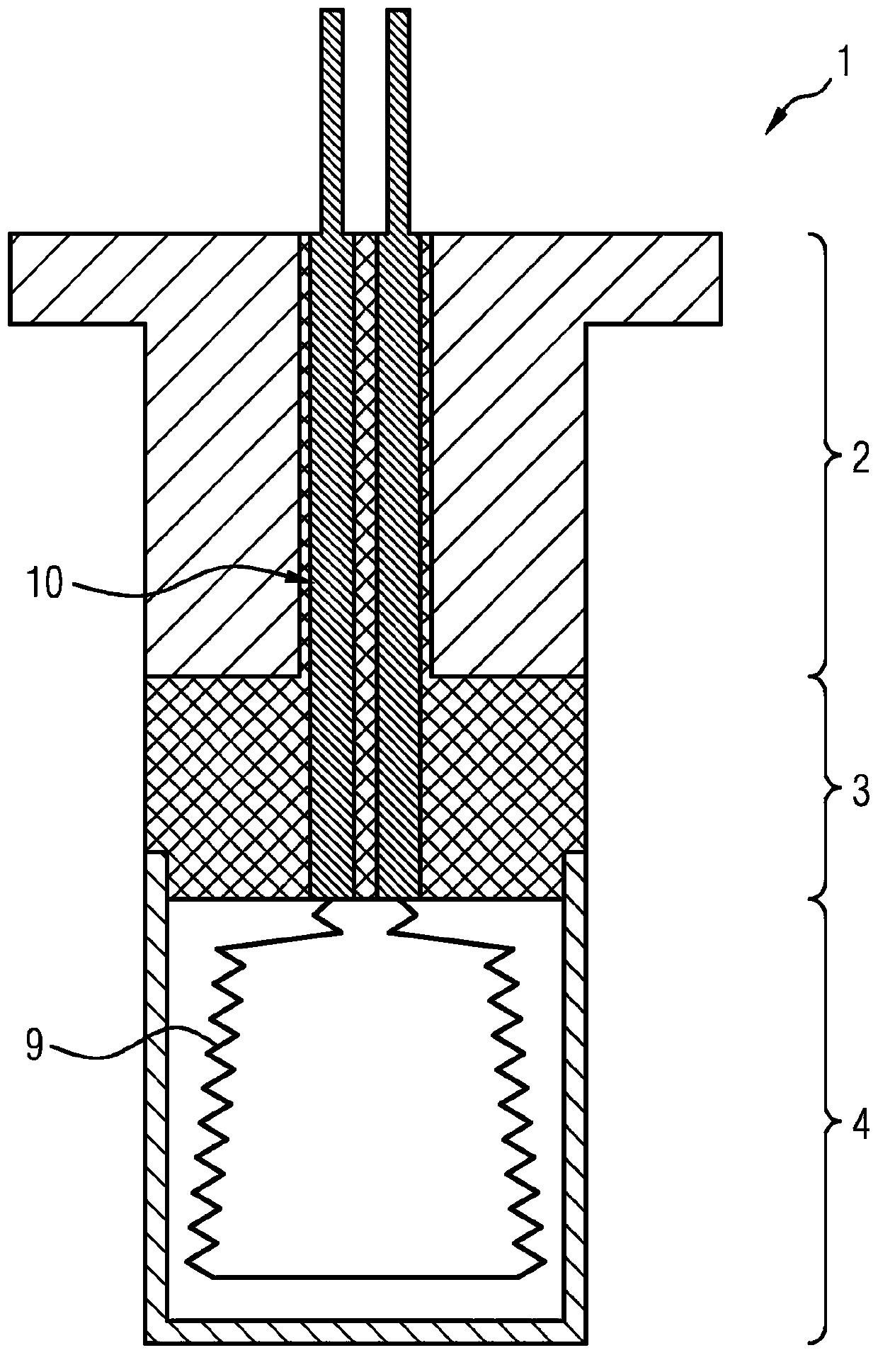 Apparatus and method for heating a device for exhaust gas after-treatment