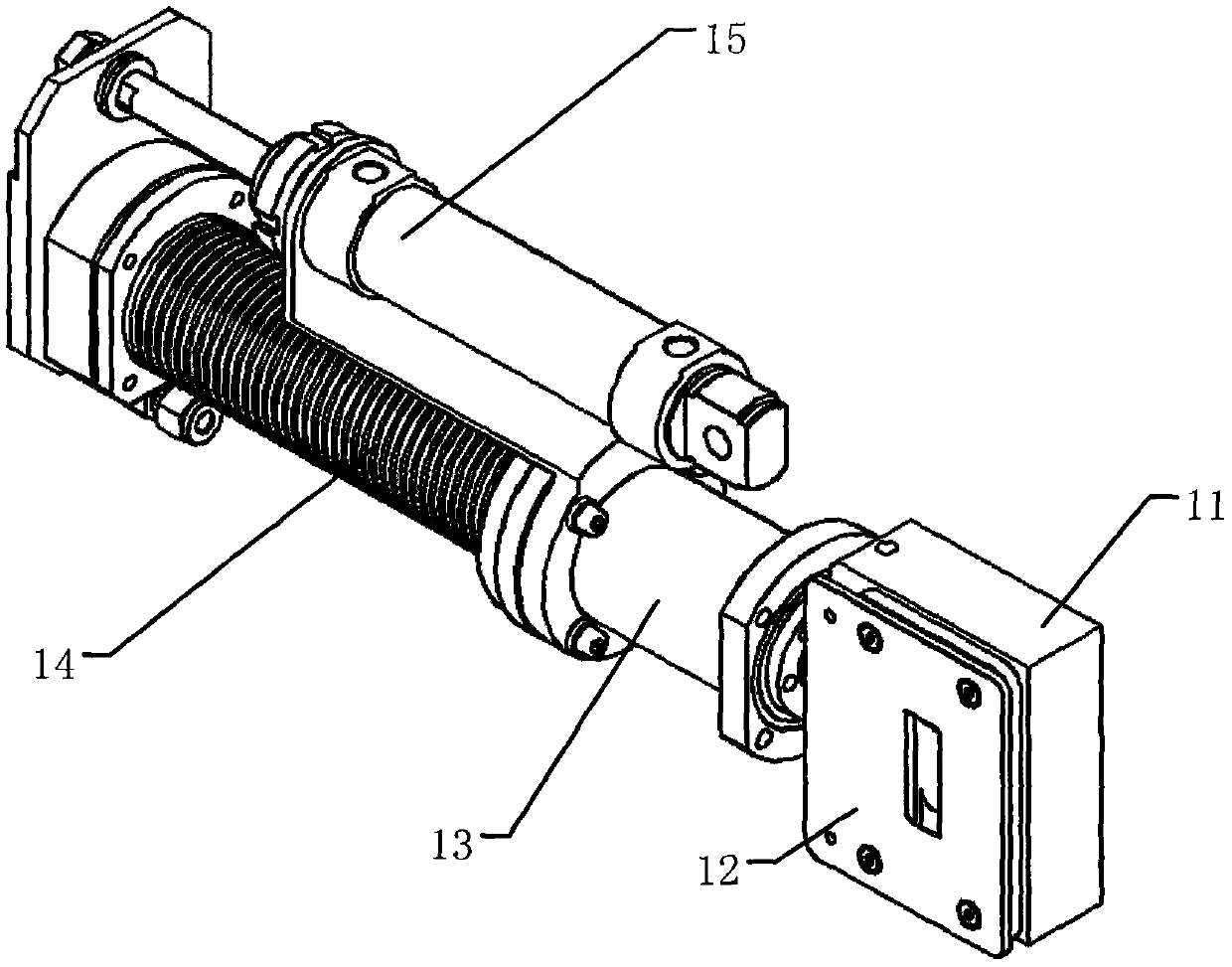 An ion beam detection device