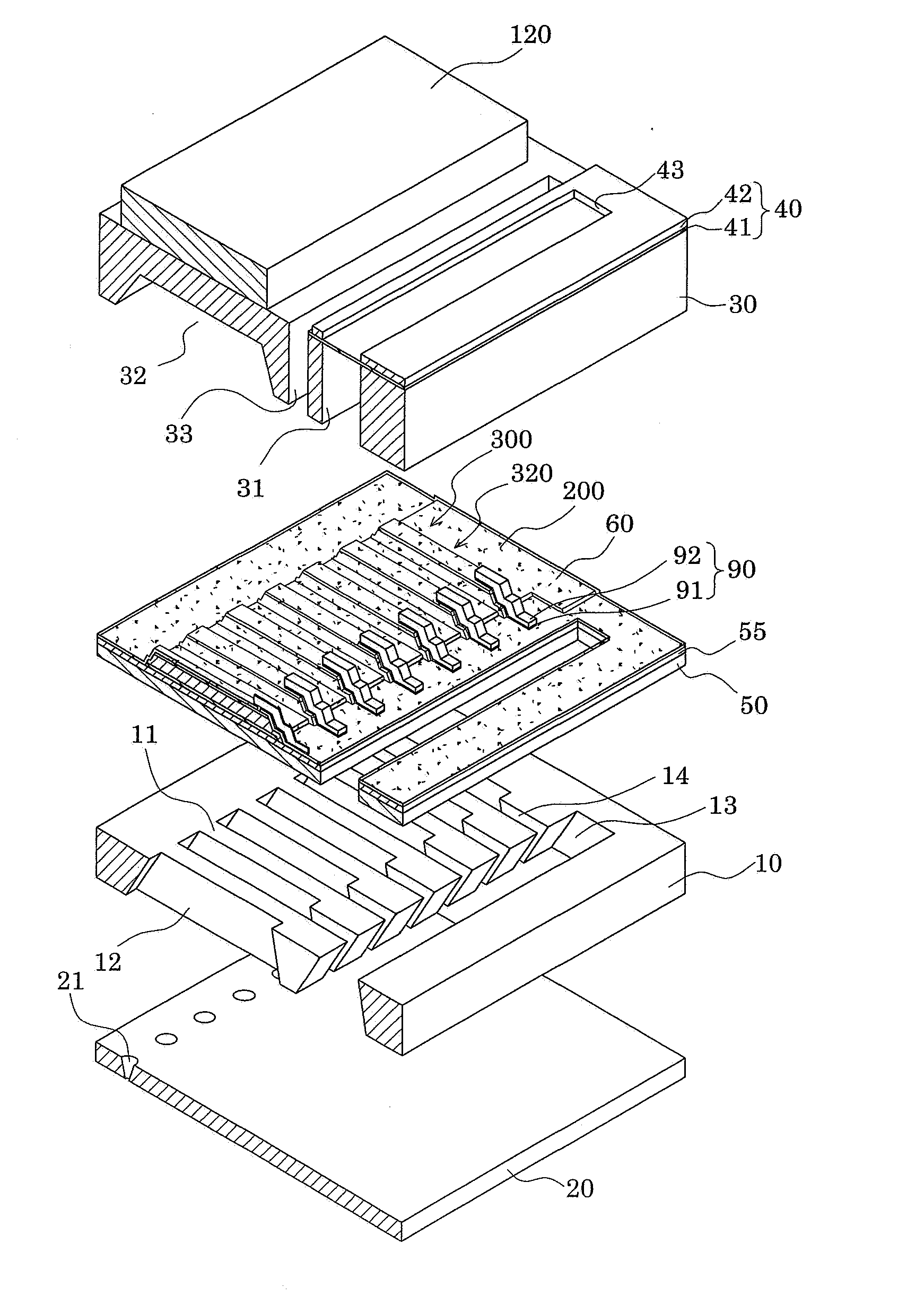 Actuator device, liquid-jet head and liquid-jet apparatus