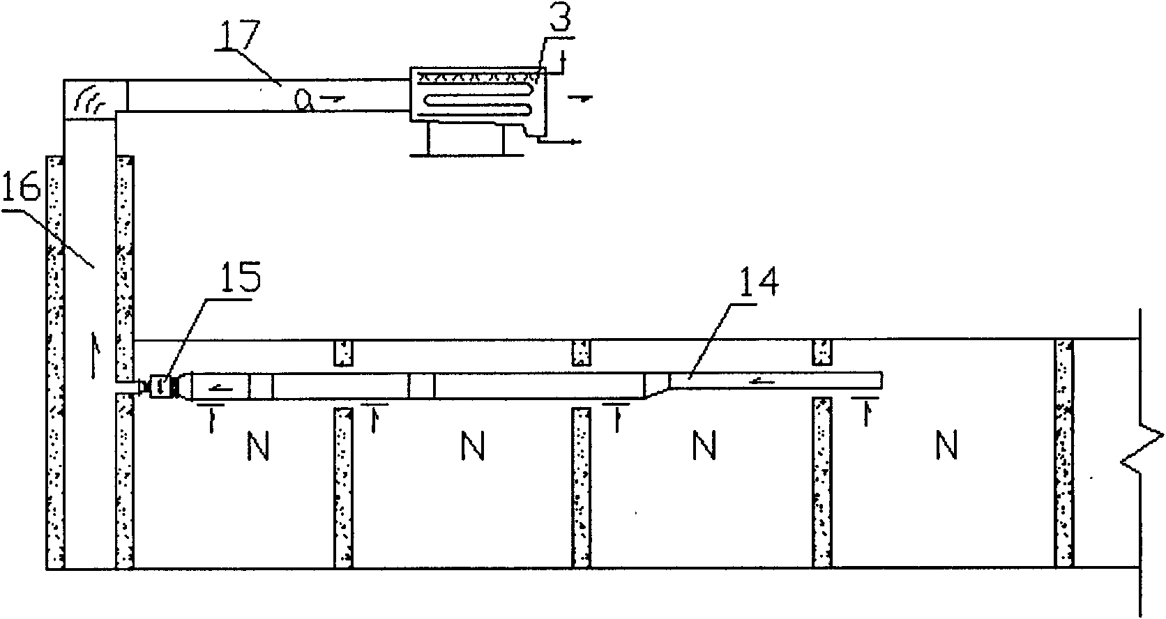 Dehumidification device of air preprocessing solution