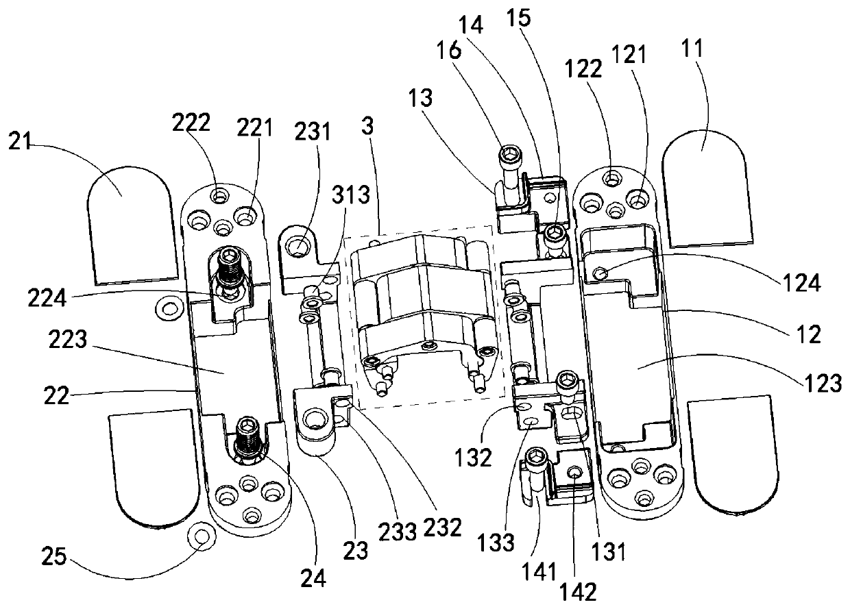 Three-dimensional adjustable hidden hinge