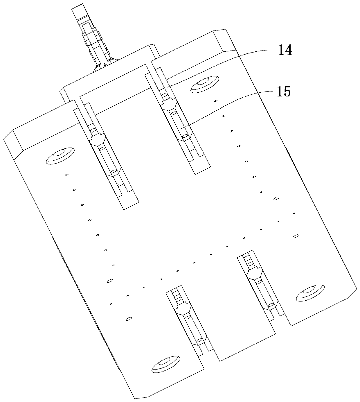 Glass bottle surface spraying protection friction experiment device