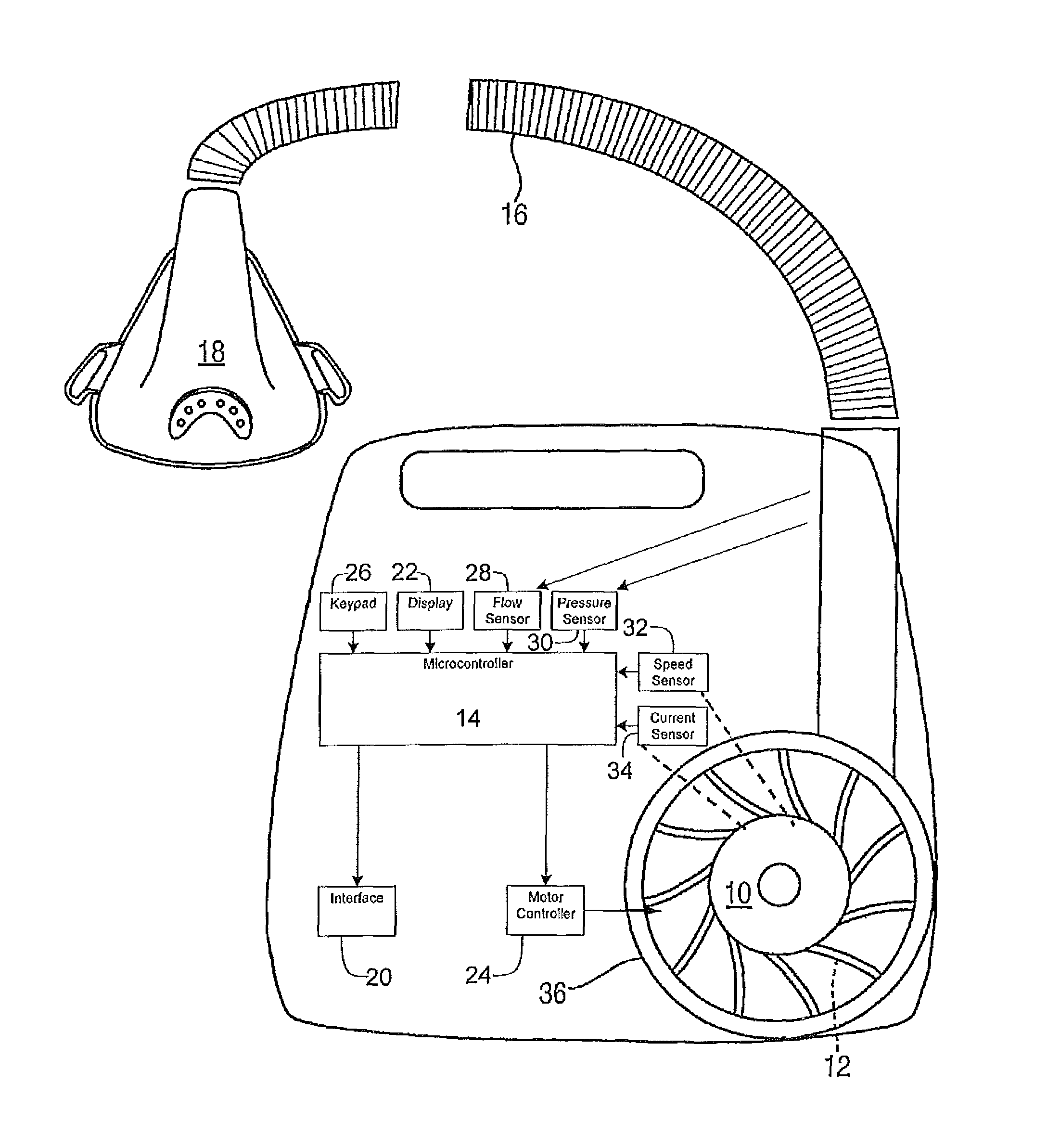 Method and apparatus for improving flow and pressure estimation in CPAP systems