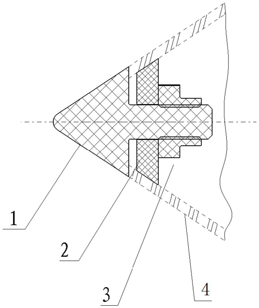 Rain erosion-prevention structure with wave transmission and quick disassembly functions