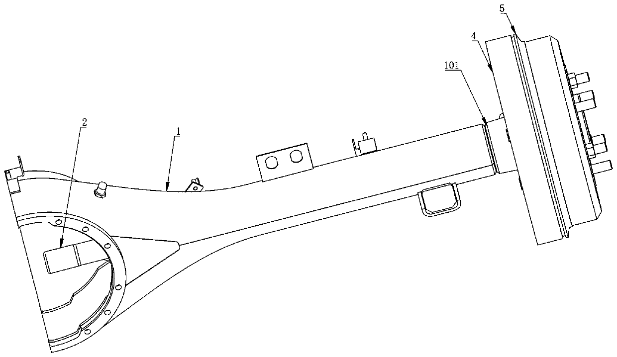 High-strength brake hub for heavy truck