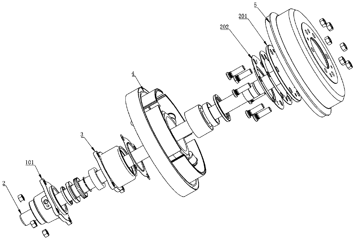 High-strength brake hub for heavy truck