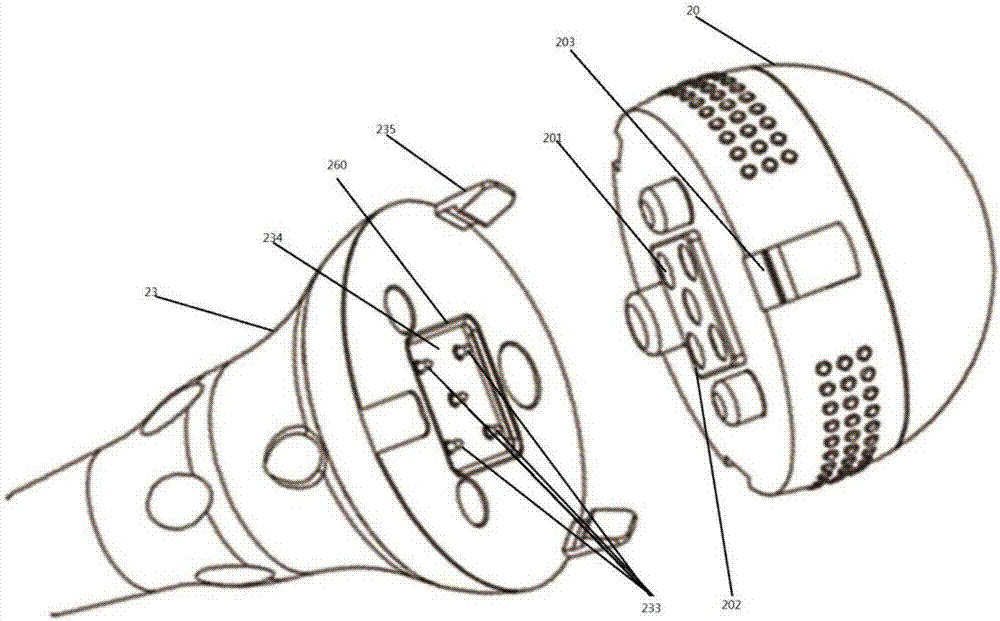 Discrete bioelectrical impedance identification device