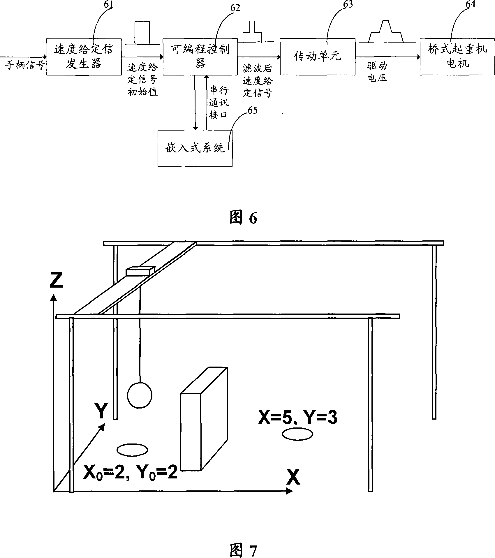 Bridge-type crane control apparatus with rocking-prevention function