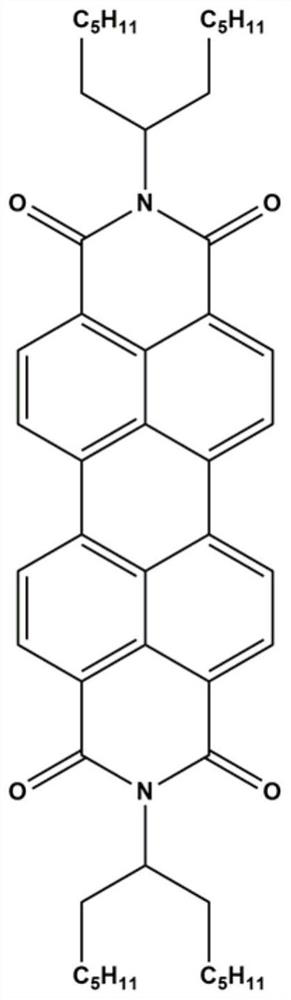 Perylene diimide fluorescent dye with ortho-substituted benzanthrone, and preparation ,method and application thereof