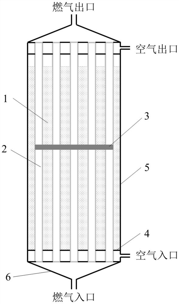 Fluidized bed cathode solid oxide fuel cell