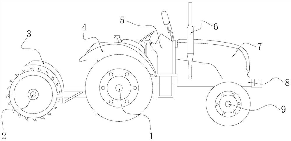 A double-row bulldozing type cable trencher for electric power construction