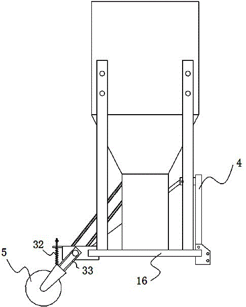 Intertillage fertilizing machine