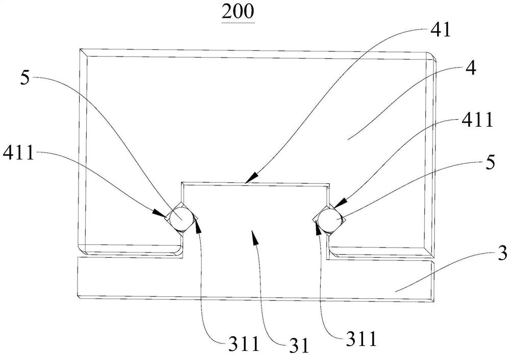 Fastening tool for board-to-board connector and fastening method for board-to-board connector