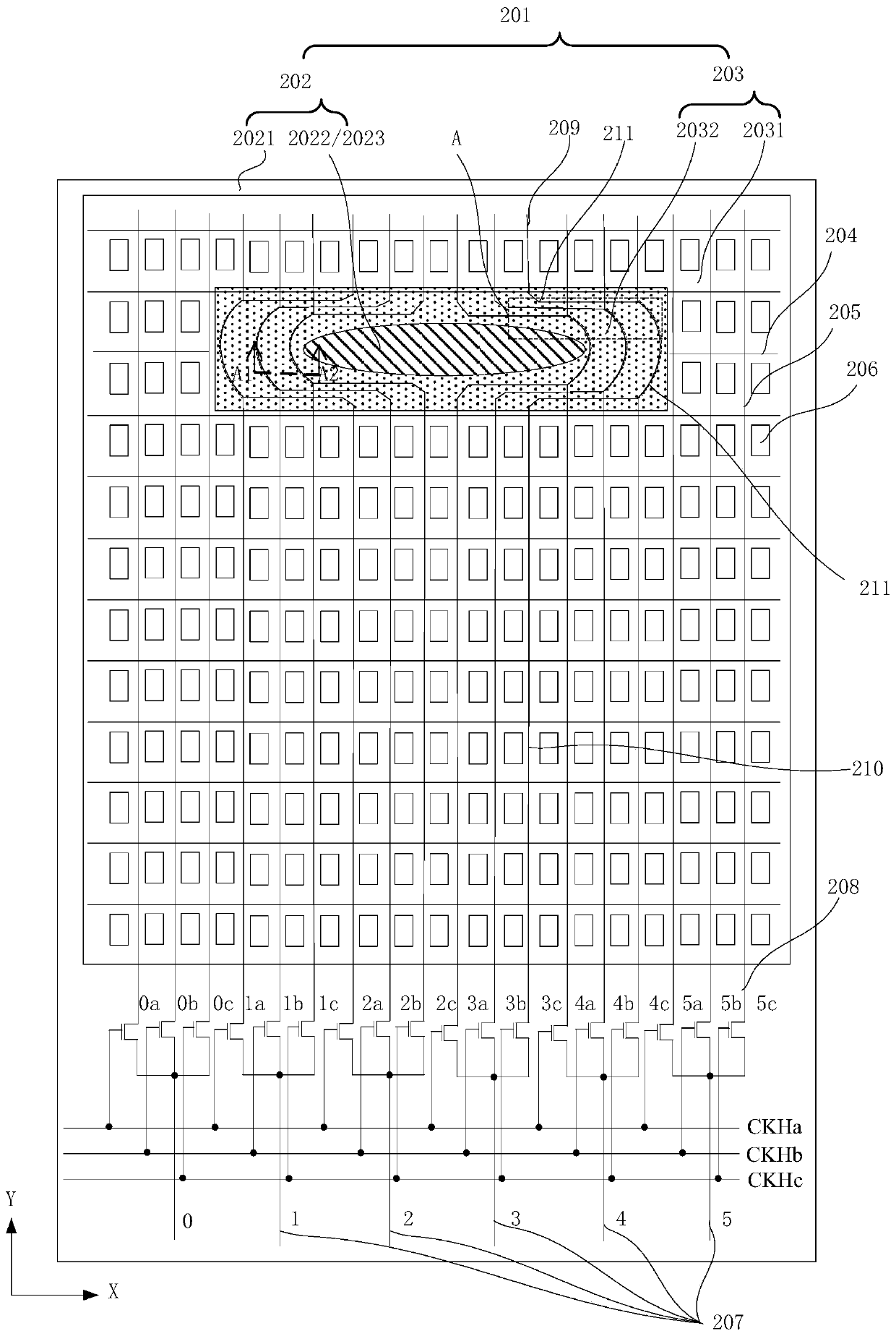 A kind of array substrate and display panel