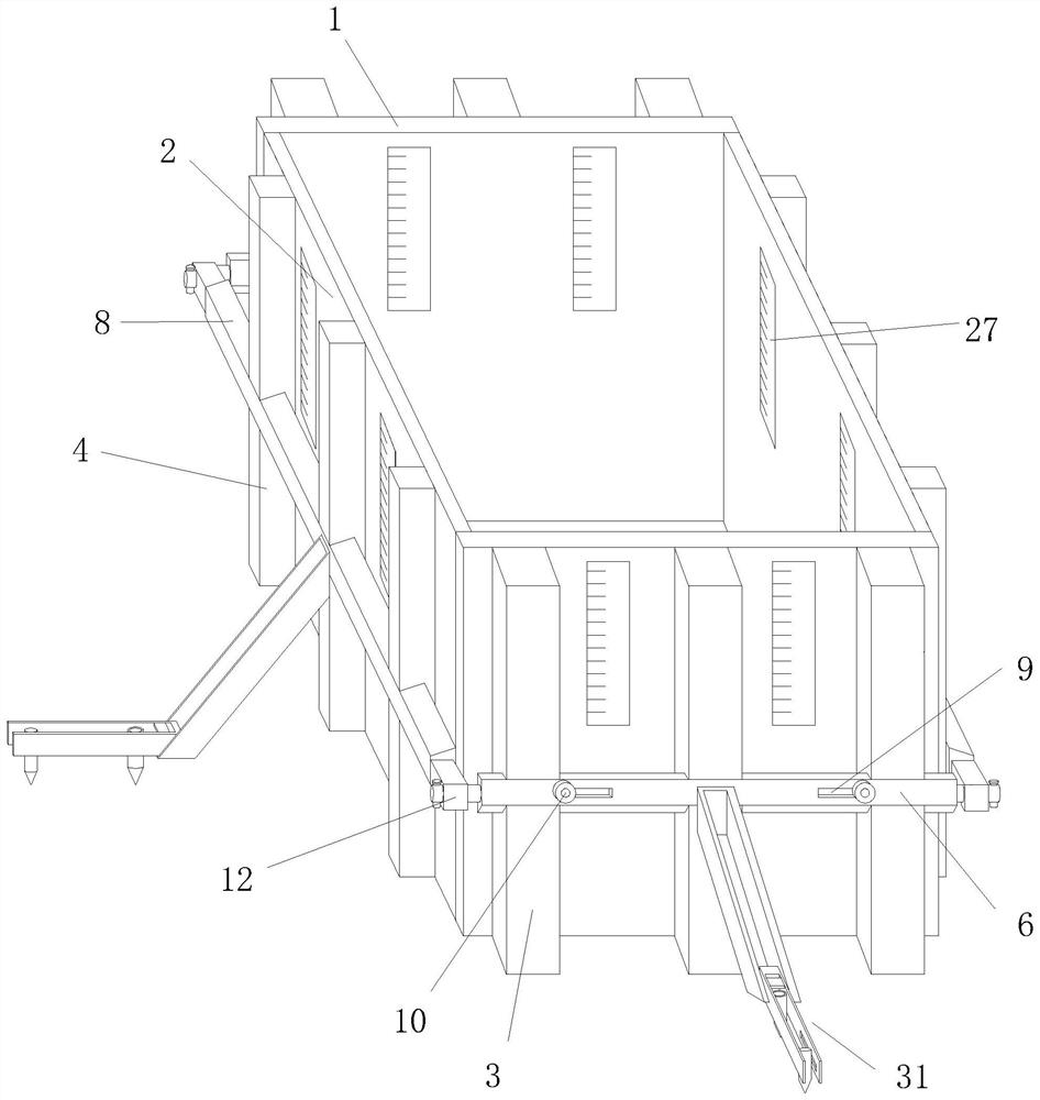 Auxiliary positioning device for formwork installation and using method