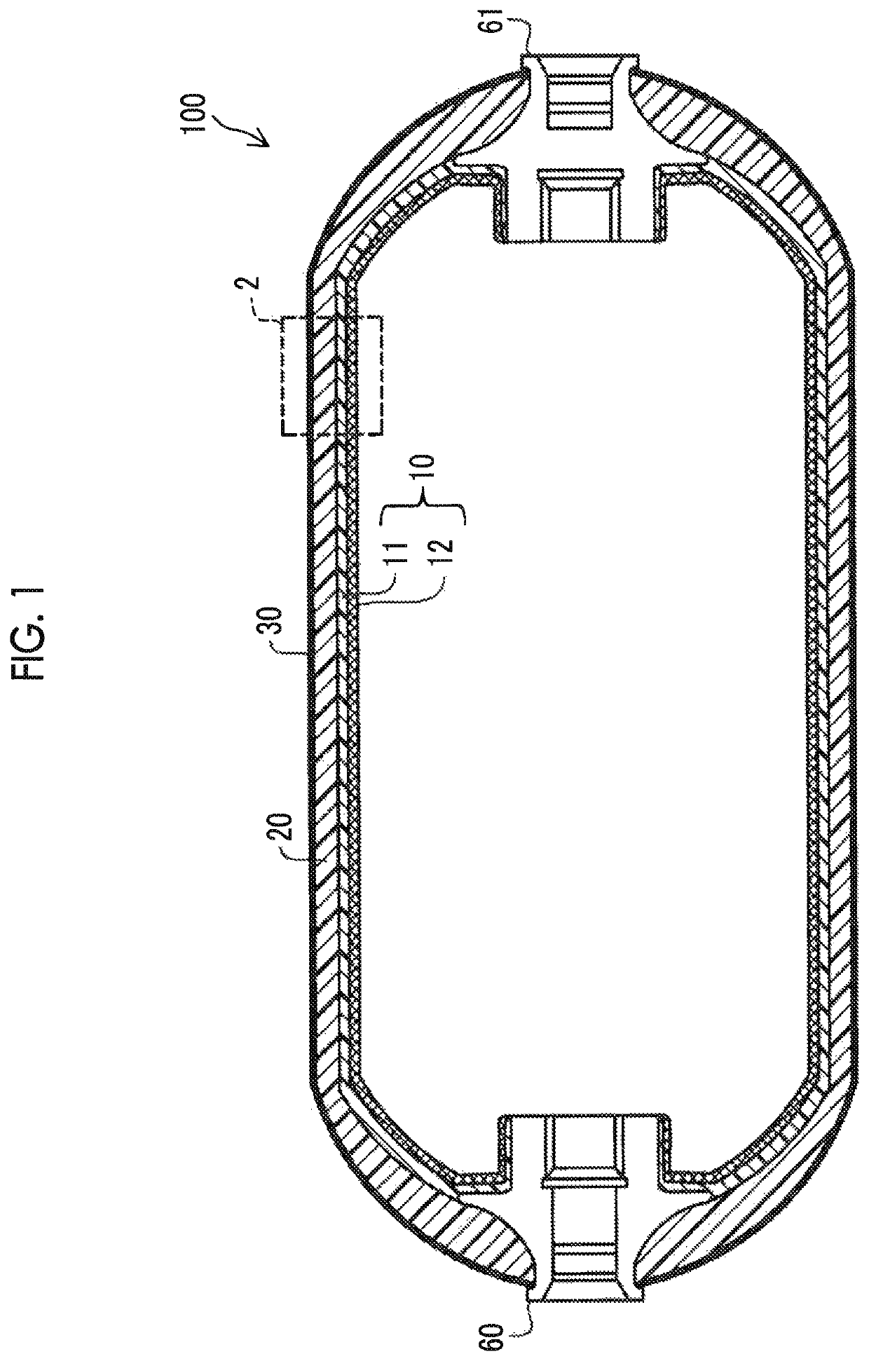 Hydrogen tank body and method of producing the same, and hydrogen tank and method of producing the same