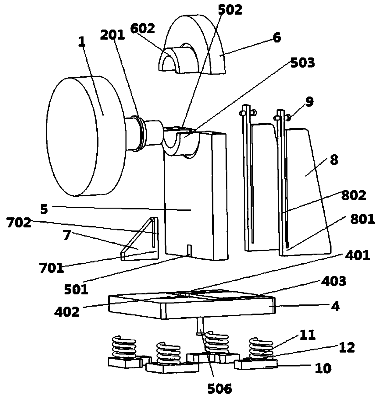 Based on air-cooled horizontal base permanent magnet governor