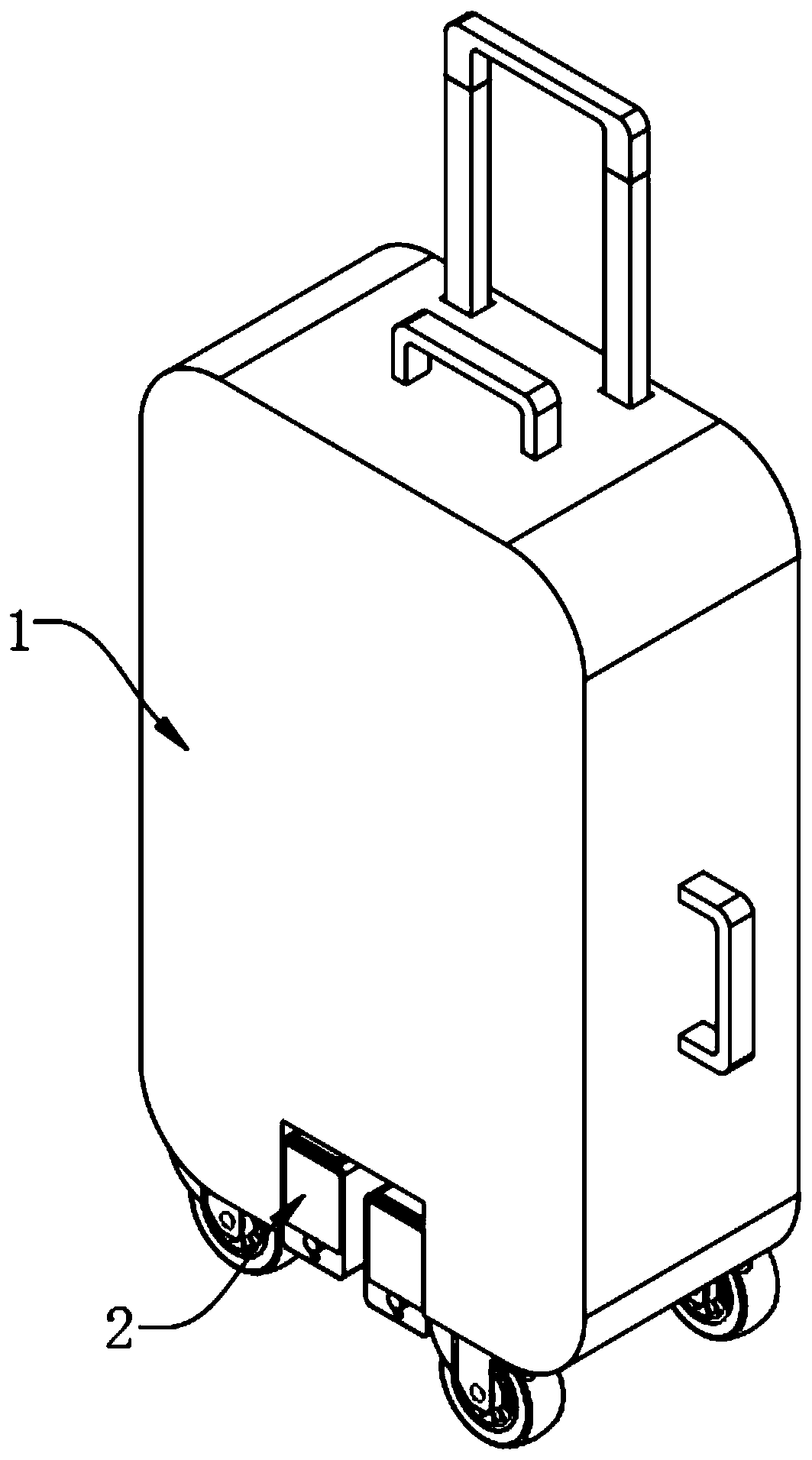 Device for rapidly cleaning hidden type trunk casters