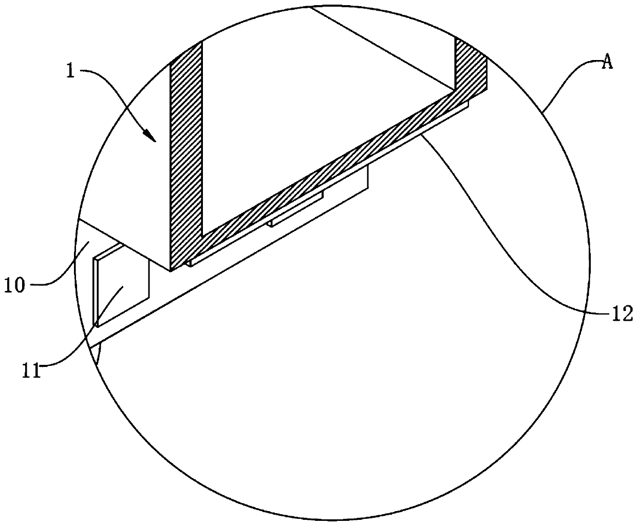 Device for rapidly cleaning hidden type trunk casters