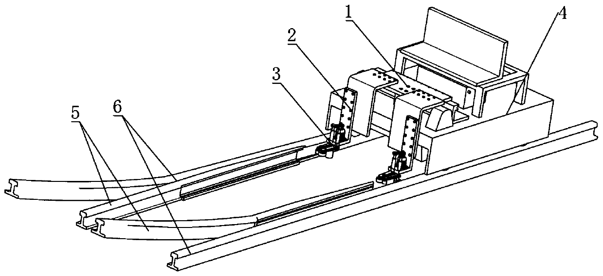 Switch rail polishing device for rail maintenance vehicle