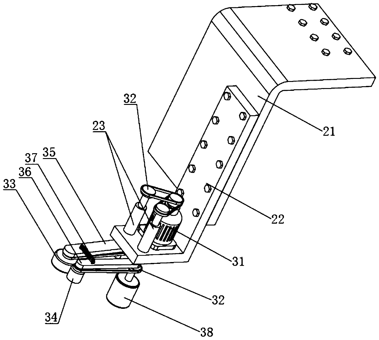 Switch rail polishing device for rail maintenance vehicle