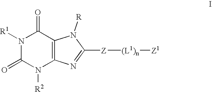 Derivatives of 8-substituted xanthines